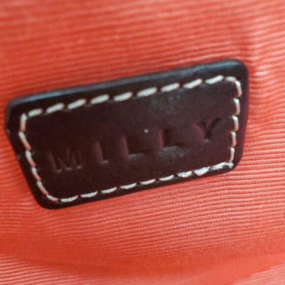 Milly Canvas Large Tote With Patent Leather Accent - Picture 11 of 13